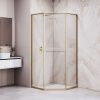 Душевой уголок RGW 33328299-16L 90х90 стекло прозрачное профиль золото без поддона
