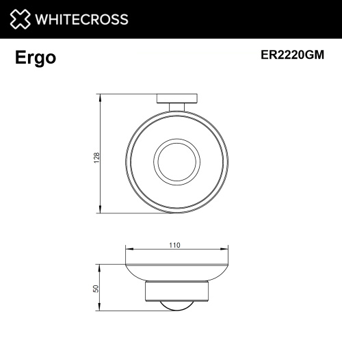 Мыльница Whitecross ERGO gunmetal ER2220GM - фото 2
