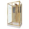 Душевая кабина Niagara Luxe 7711GBK 120х90 прямоугольная без крыши ориентация универсальная