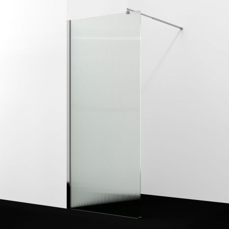 Душевая перегородка Wasserkraft Rur 30W 30W44-FL 100х200 стекло рифленое профиль хром
