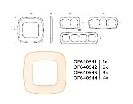 Рамка двухместная Ambrella Volt Coint (Цоинт) OF640342