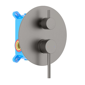 Смеситель для ванны Aquatek Европа AQ1346BGM встраиваемый в стену черный хром без термостата