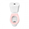 Унитаз-компакт напольный с бачком Santek Каспер 1WH501847 белый/розовый с сиденьем каскадный смыв