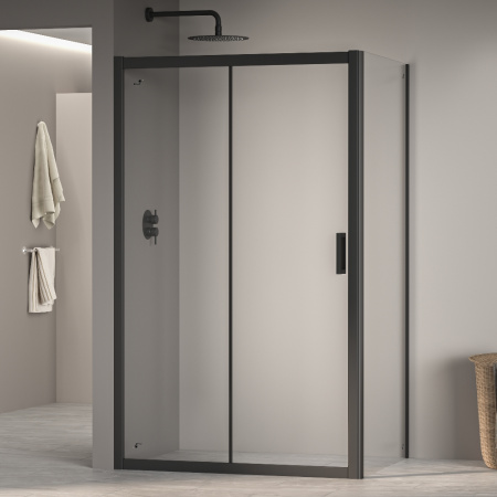 Душевой уголок RGW Passage 35087650-14 150х100 стекло прозрачное профиль черный без поддона