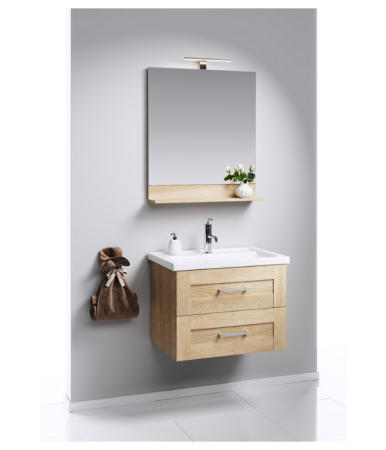 Зеркало в ванную Aqwella Y FOS0206DS 60х80 цвет коричневый