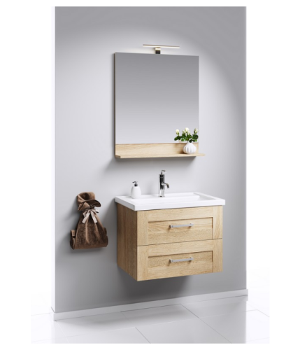 Тумба с раковиной Aqwella Foster FOS01072DS 66x45x49 подвесная - фото 2