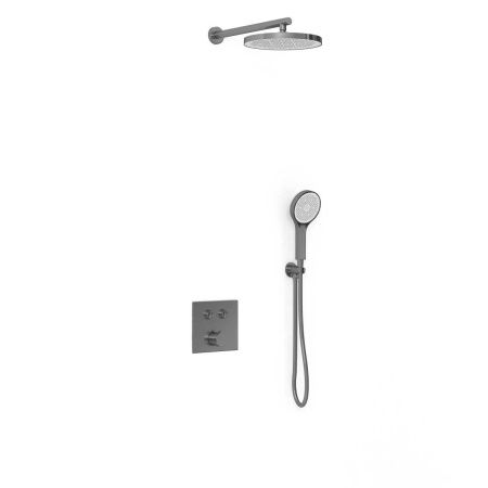 Душевая система Vincea VSFW-4212GM встраиваемая в стену цвет вороненая сталь