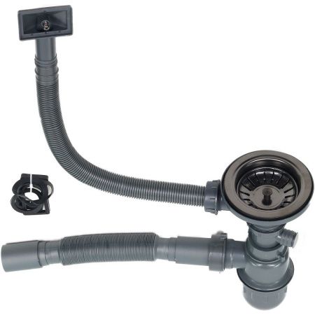 Кухонная мойка Melana ProfLine D400B черная 40х40 цвет черный поверхность матовая