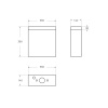 Унитаз напольный с бачком BelBagno LUCE BB2197CP-TOR/SC/BB2197T белый с сиденьем микролифт безободковый смыв торнадо