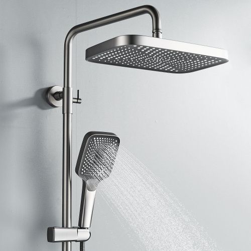 Душевая стойка Rose R1836T настенная цвет пепельный - фото 5