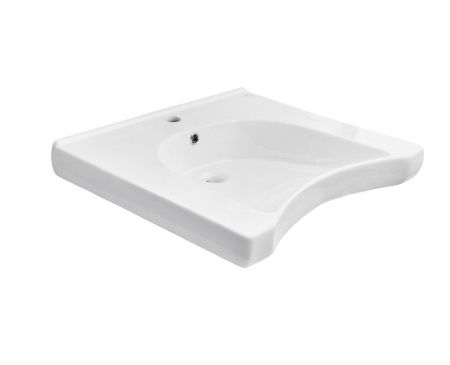 Раковина из сантехнического фарфора Dstrana 4624 60х60 подвесная цвет белый