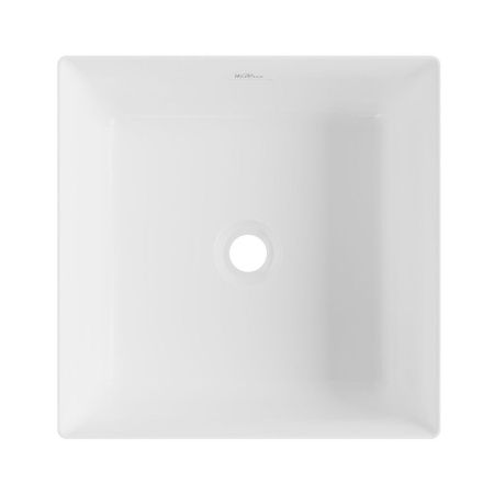 Раковина акриловая Wellsee Pure BY Wellsee 230713000 40х40 напольная цвет белый/черный без отверстий под смеситель