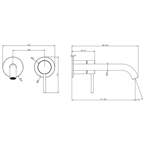 Смеситель Gessi GESSI 316 54086#727 встраиваемый в стену розовое золото без термостата (внешняя часть) - фото 2