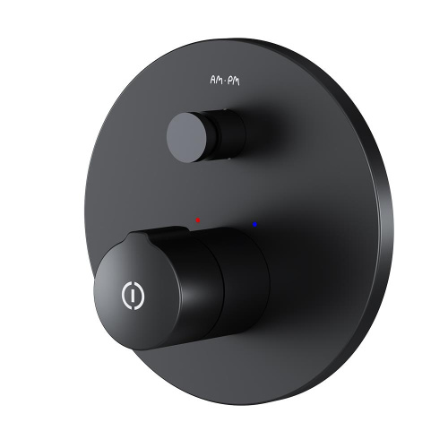 Смеситель для ванны и душа Am.Pm X-Joy F85A45722 встраиваемый в стену черный - фото 2