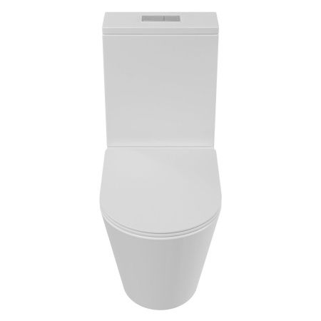 Унитаз напольный с бачком Grossman Торнадо GR-4458MSQ белый с сиденьем микролифт безободковый смыв торнадо