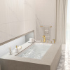 Смеситель THG Nihal Porcelaine Ivoire U2N-F30-1132SG на борт ванны золото