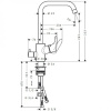 Смеситель для кухни Hansgrohe Focus 31823000 на мойку хром