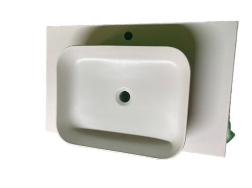 Тумба с раковиной Sintesi STL.W7815_SIN-LVB-APP-409 80х55х50 подвесная цвет белый - фото 5