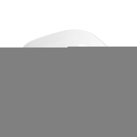 Раковина из сантехнического фарфора Lavinia Boho Bathroom Sink Slim 33311006 40х40 накладная цвет белый без отверстий под смеситель