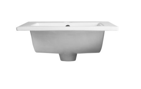 Раковина из сантехнического фарфора Orange B03-410w 40х40 встраиваемая цвет белый