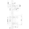 Смеситель для душа LeMark Flora LM0103C настенный хром