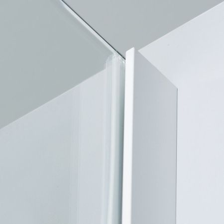 Душевой уголок Wasserkraft 44S19 100х100 стекло прозрачное профиль белый без поддона