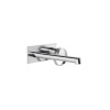 Смеситель для раковины Gessi Anello 63389#707 встраиваемый в стену черный (внешняя часть)