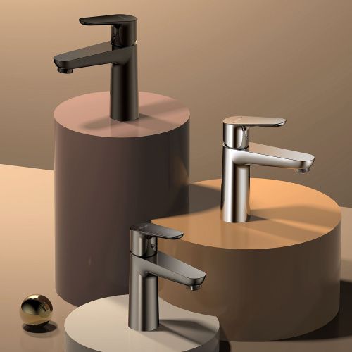 Смеситель Raglo R31 R31.10.09 на раковину серый - фото 4