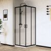Душевой уголок Vincea City VSS-5CT900CLB 90х90 стекло прозрачное профиль черный без поддона