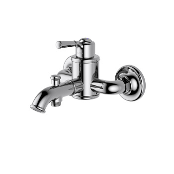 Смеситель для ванны Aquatek КЛАССИК AQ1540CR настенный хром без термостата
