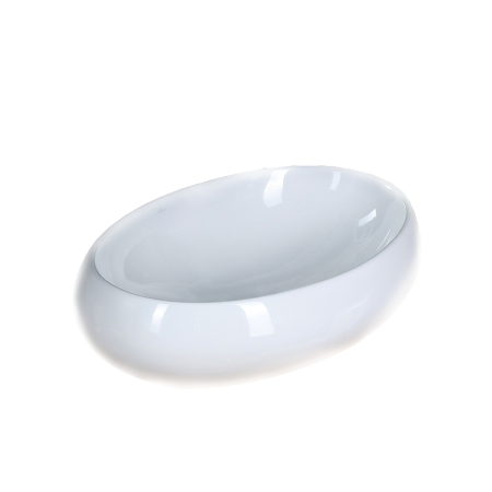 Раковина из сантехнического фарфора Melana 320317-805 50х40 накладная цвет белый без отверстий под смеситель