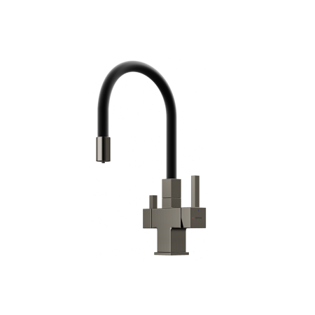 Смеситель для кухни Sancos Arno SC4005GG на мойку вороненая сталь/черный без термостата