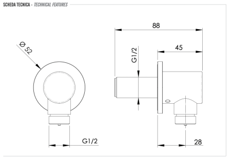 Шланговое подключение Remer X Style Inox SS309