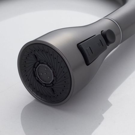 Смеситель для кухни Shevanik S363T на мойку оружейная сталь