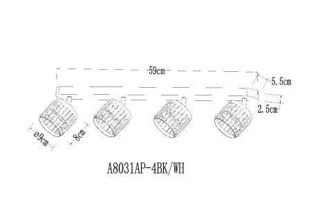 Спот Arte Lamp Atria (Атриа) A8031PL-4WH