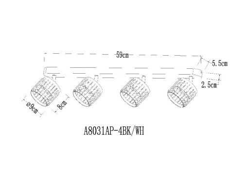 Спот Arte Lamp Atria (Атриа) A8031PL-4WH - фото 2