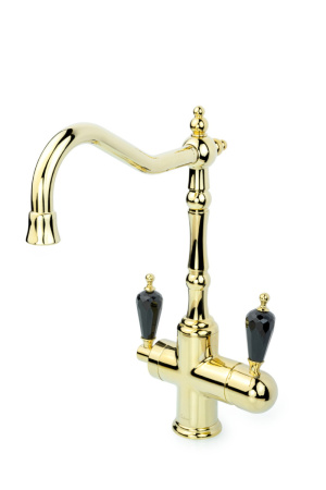 Смеситель для кухни Boheme Kitchen 112-BSW на мойку золото