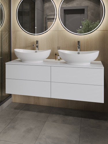 Тумба с раковиной Orange Otto Ot-130TuMDF+G56 130х45х62 - фото 4