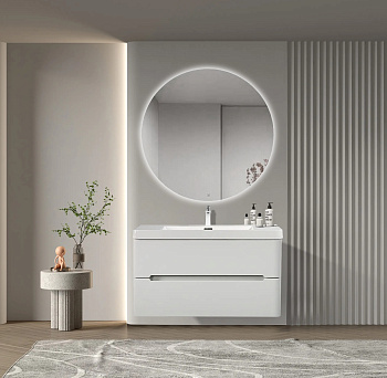 Тумба с раковиной Parly River River100 99,2х47,4х50 подвесная