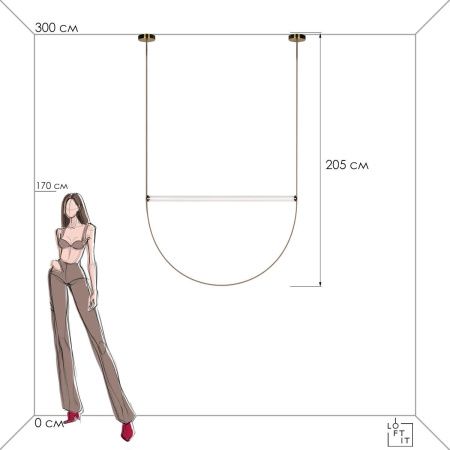 Светильник подвесной Loft It Liana 10221/2050