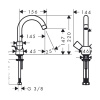 Смеситель Hansgrohe Logis 71222000 на раковину хром