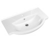 Раковина керамическая Onika Элеганс 4620008197371 80х50 накладная цвет белый 1 отверстие под смеситель