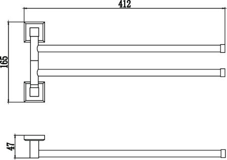 Полотенцедержатель Savol S-009502