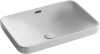 Раковина из сантехнического фарфора Ceramica Nova ELEMENT CN5041 60х40 встраиваемая цвет белый без отверстий под смеситель