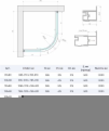 Душевой уголок Vegas-Glass ZS-F TUR+NOVO ZS-F NOVO h2000 120*110 02М 07 120х110 стекло тонированное профиль черный без поддона