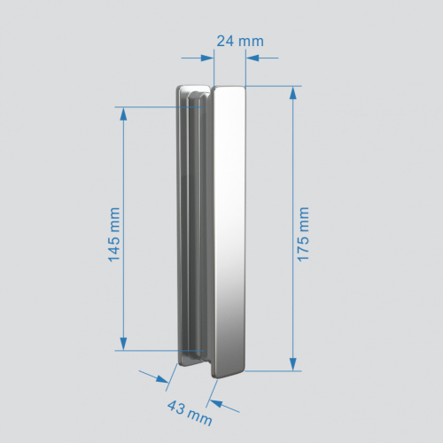 Душевой уголок Abber Sonnenstrand AG07120-S75 75х120 стекло прозрачное профиль хром глянцевый - фото 4