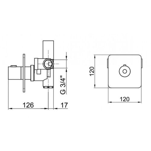 Смеситель для ванны и душа Webert Living LV972101560 настенный черный с термостатом - фото 3