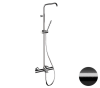 Душевая стойка Remer Elegance EQ34A7MMSSOFCFP настенная цвет серый с термостатом