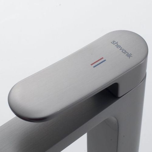 Смеситель Shevanik S4501T на раковину оружейная сталь - фото 5