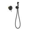 Смеситель с гигиеническим душем Timo Saona 2389/03SM встраиваемый в стену черный